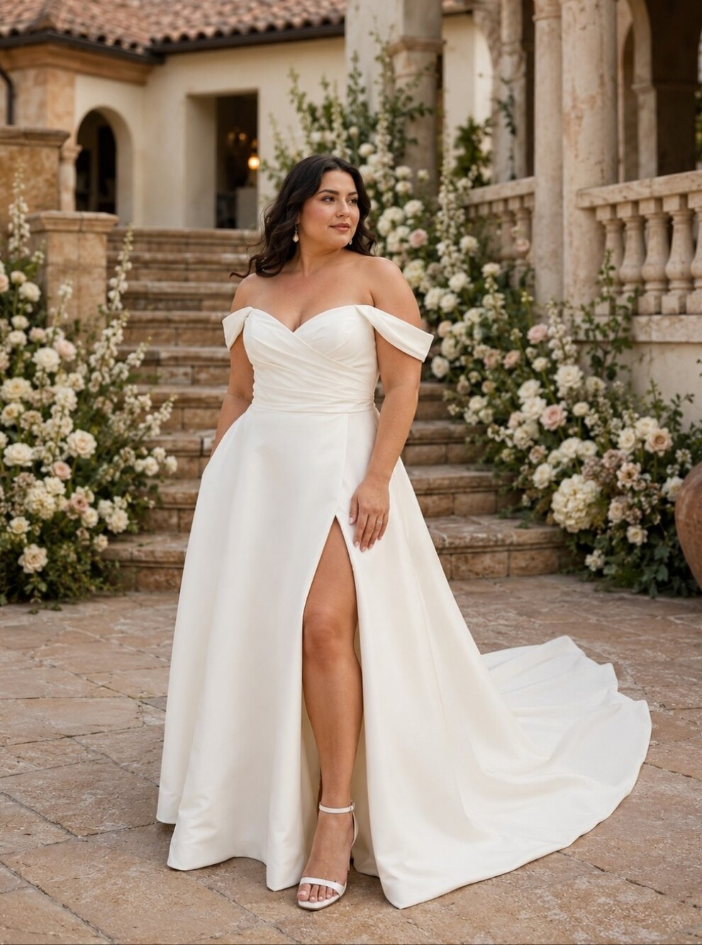NWT Adore Justin Alexander Rey Satin Wedding Dress 18 Ivory